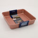 Rose Gold Square Bake Pan 24x5cm  - Image 1 - please select to enlarge image