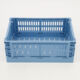 Blue Foldable Crate 11x27cm - Image 1 - please select to enlarge image