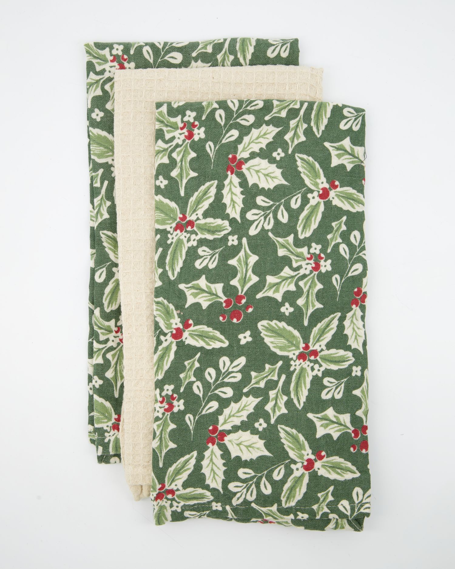 3er-Pack Geschirrtücher mit Weihnachtsmotiv 51x71cm