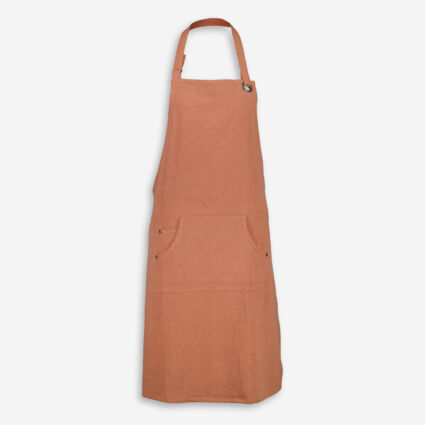 Orange Pocket Front Apron - Image 1 - please select to enlarge image