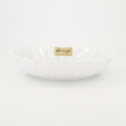 White Fig Daisy Melamine Bowl 31x31cm - Image 1 - please select to enlarge image