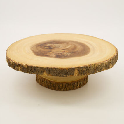 Wooden Cake Stand 10x32cm - Image 1 - please select to enlarge image