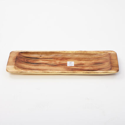 Acacia Wood Serving Tray 62x21cm - Image 1 - please select to enlarge image