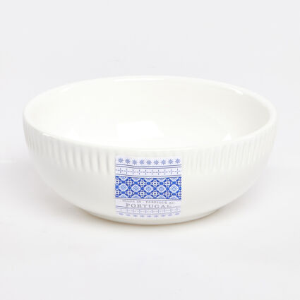White Ceramic Cereal Bowl 15x5cm  - Image 1 - please select to enlarge image