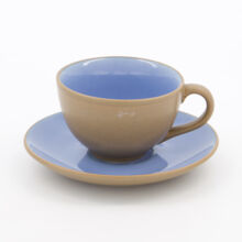 Brown Cup & Saucer