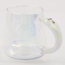 Glass Luster Ghost Handle Mug