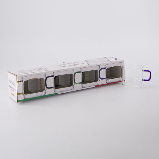 4er-Pack mehrfarbige Espressotasse - Bild 1 - bitte auswählen, um das Bild zu vergrößern