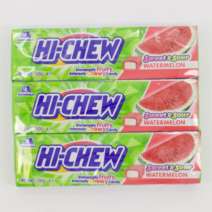 Three Pack Watermelon Hi Chew Candy 150g - Image 1 - please select to enlarge image