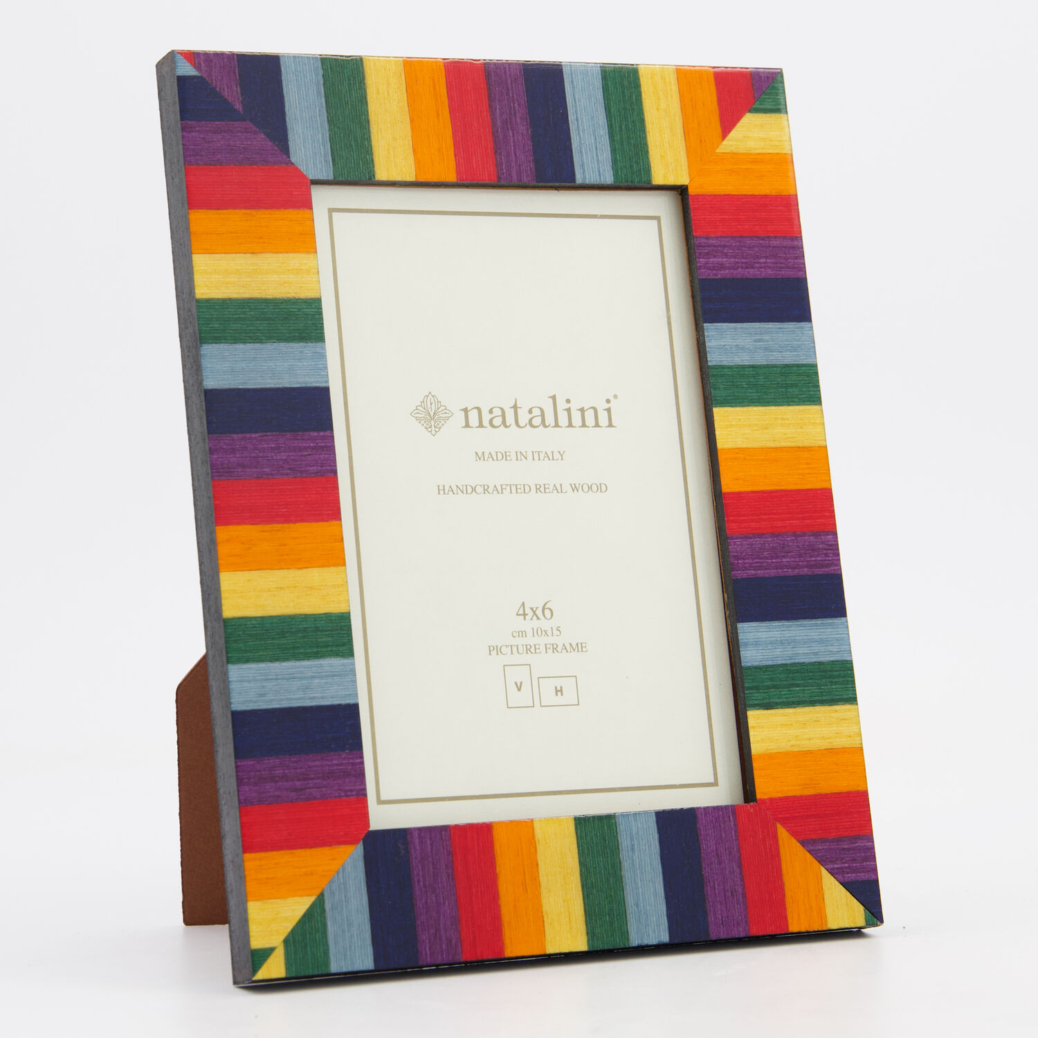 Multicoloured Striped Photo Frame 6x4in Multicoloured Striped Photo Frame 6x4in