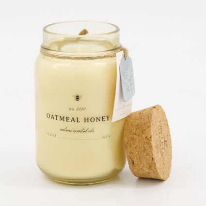 Oatmeal Honey Candle 345g  - Image 1 - please select to enlarge image