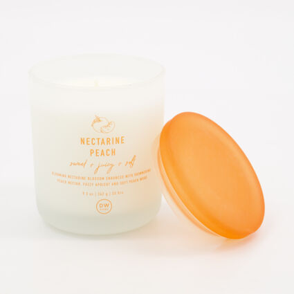 Nectarine Peach Scented Candle 262g - Image 1 - please select to enlarge image