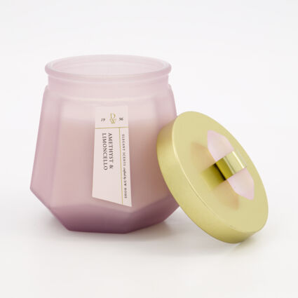 Amethyst & Limoncello Scented Candle 391g - Image 1 - please select to enlarge image