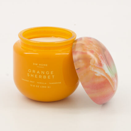 Orange Sherbet Scented Candle 390g - Image 1 - please select to enlarge image
