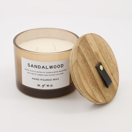 Sandalwood Scented Candle 315g - Image 1 - please select to enlarge image