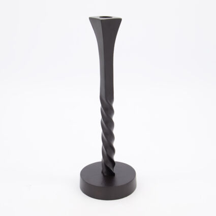 Black Taper Candle Holder 32x9cm - Image 1 - please select to enlarge image