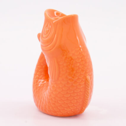 Orange Ceramic Fish Candleholder 13x10cm - Image 1 - please select to enlarge image