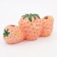 Pink Triple Strawberry Candle Holder 10x22cm - Image 1 - please select to enlarge image