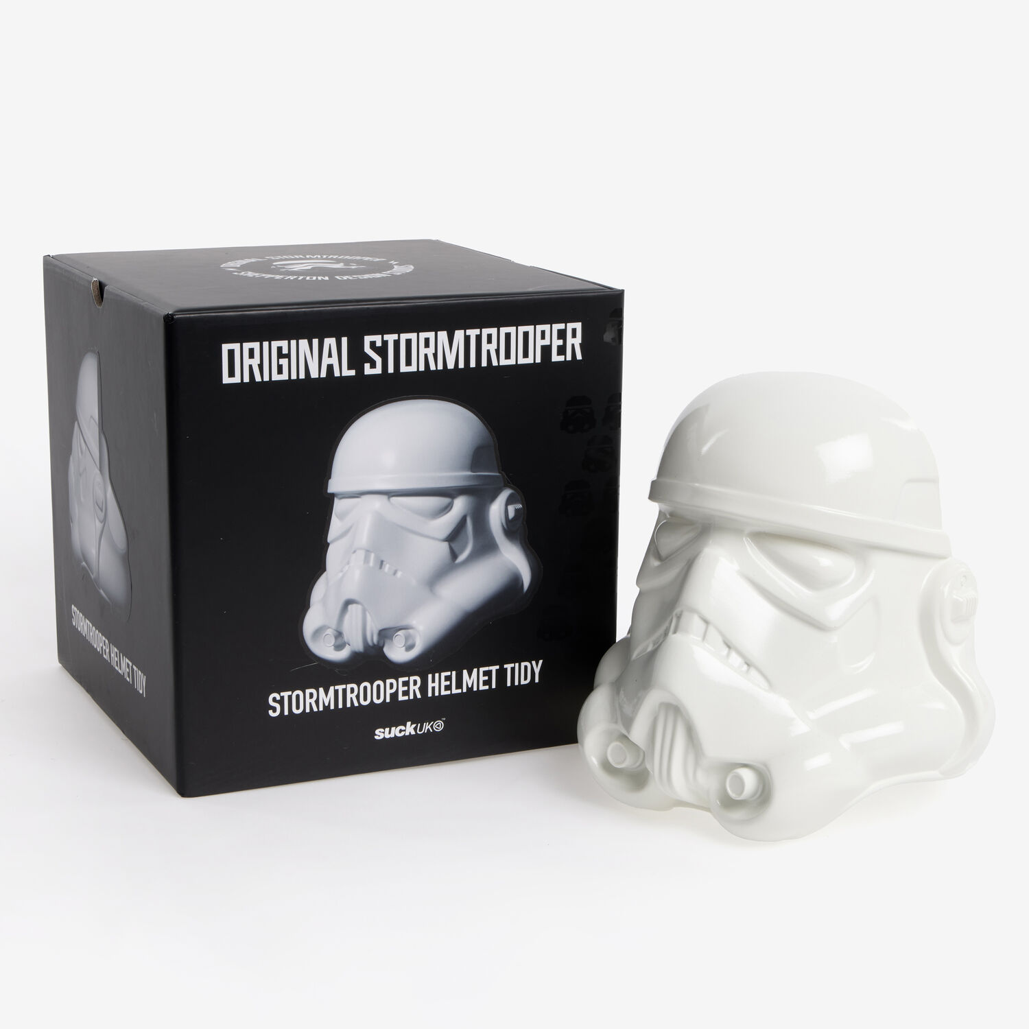 Grey Stormtrooper Desk Tidy 16x16cm Grey Stormtrooper Desk Tidy 16x16cm