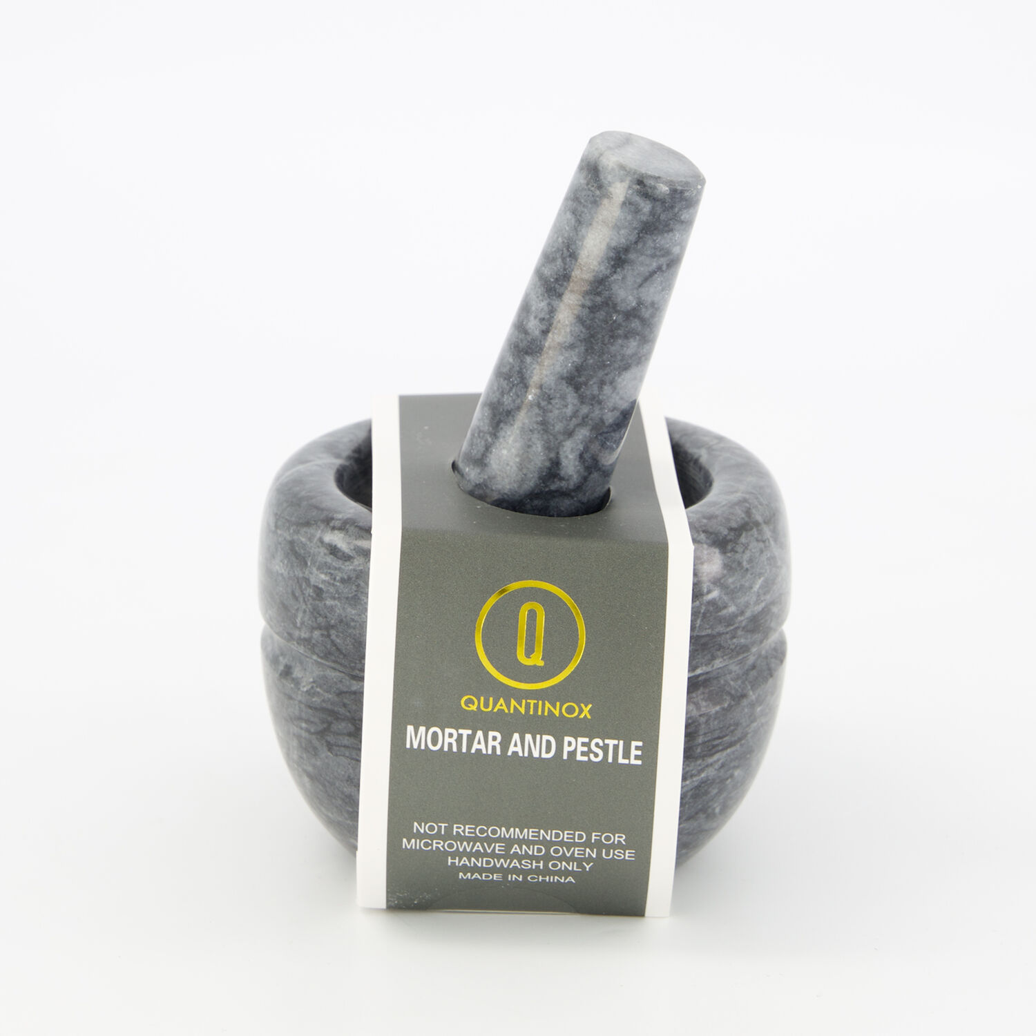 Zeller - Mortar & Pestle Set Marble Grey