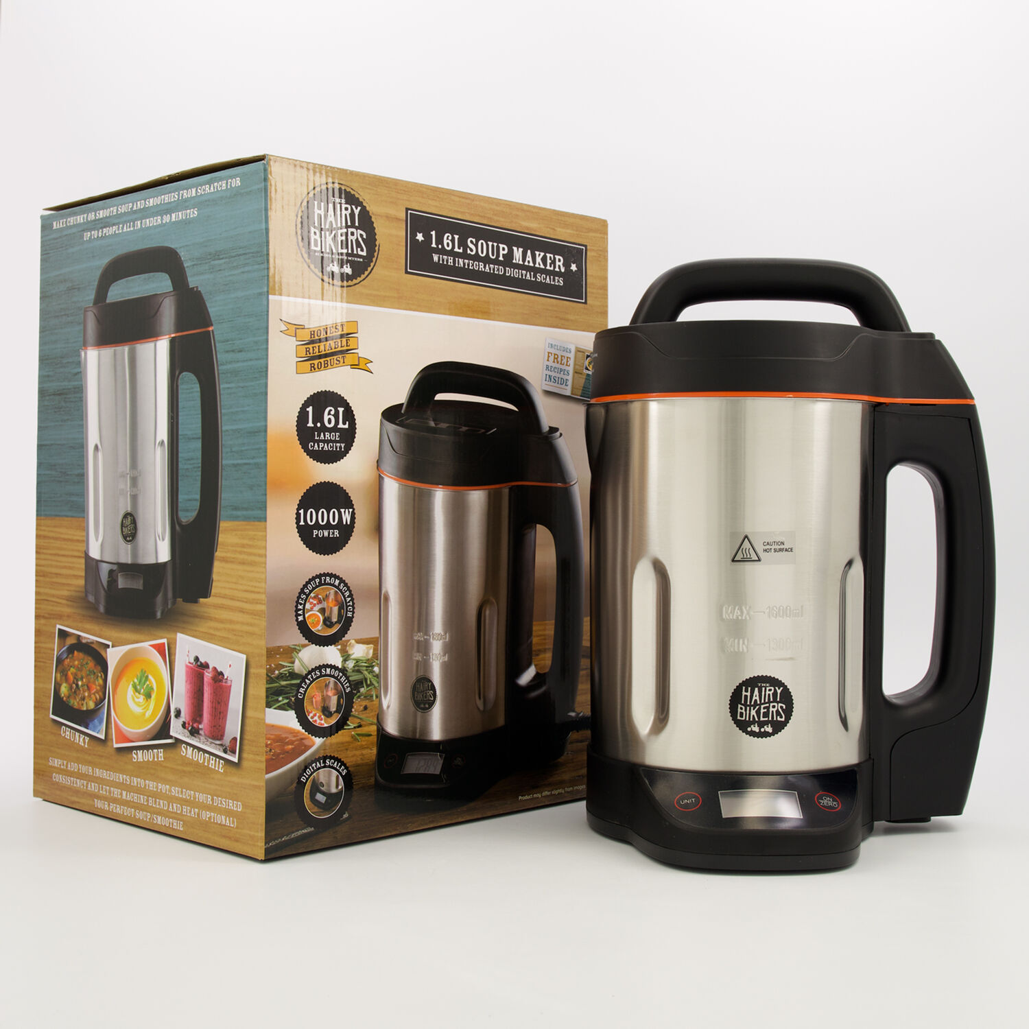 1.6L Family Sized Soup Maker with Integrated Scales, 1000W - Other