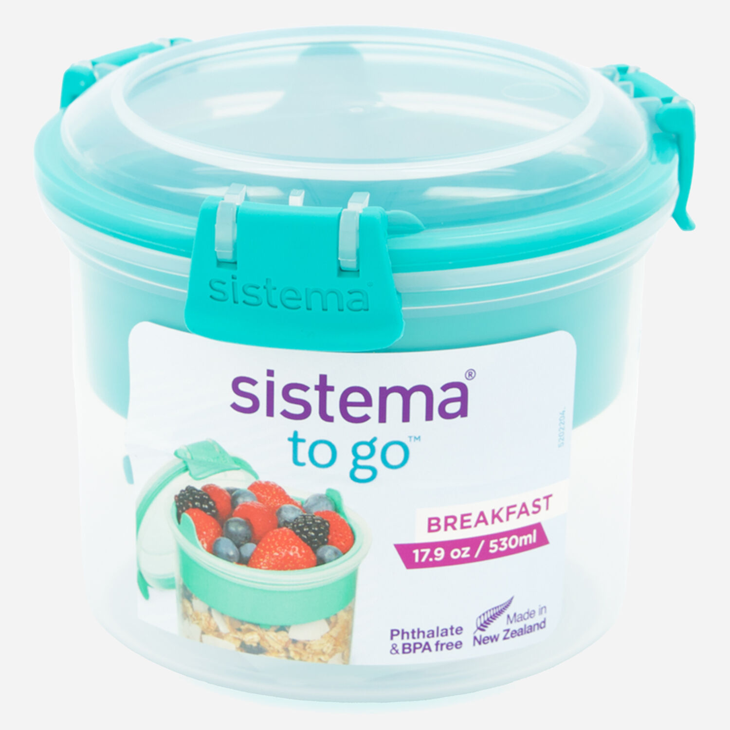 Sistema - Sistema, Klip It To Go - Container, Breakfast, 17.9 oz, Shop