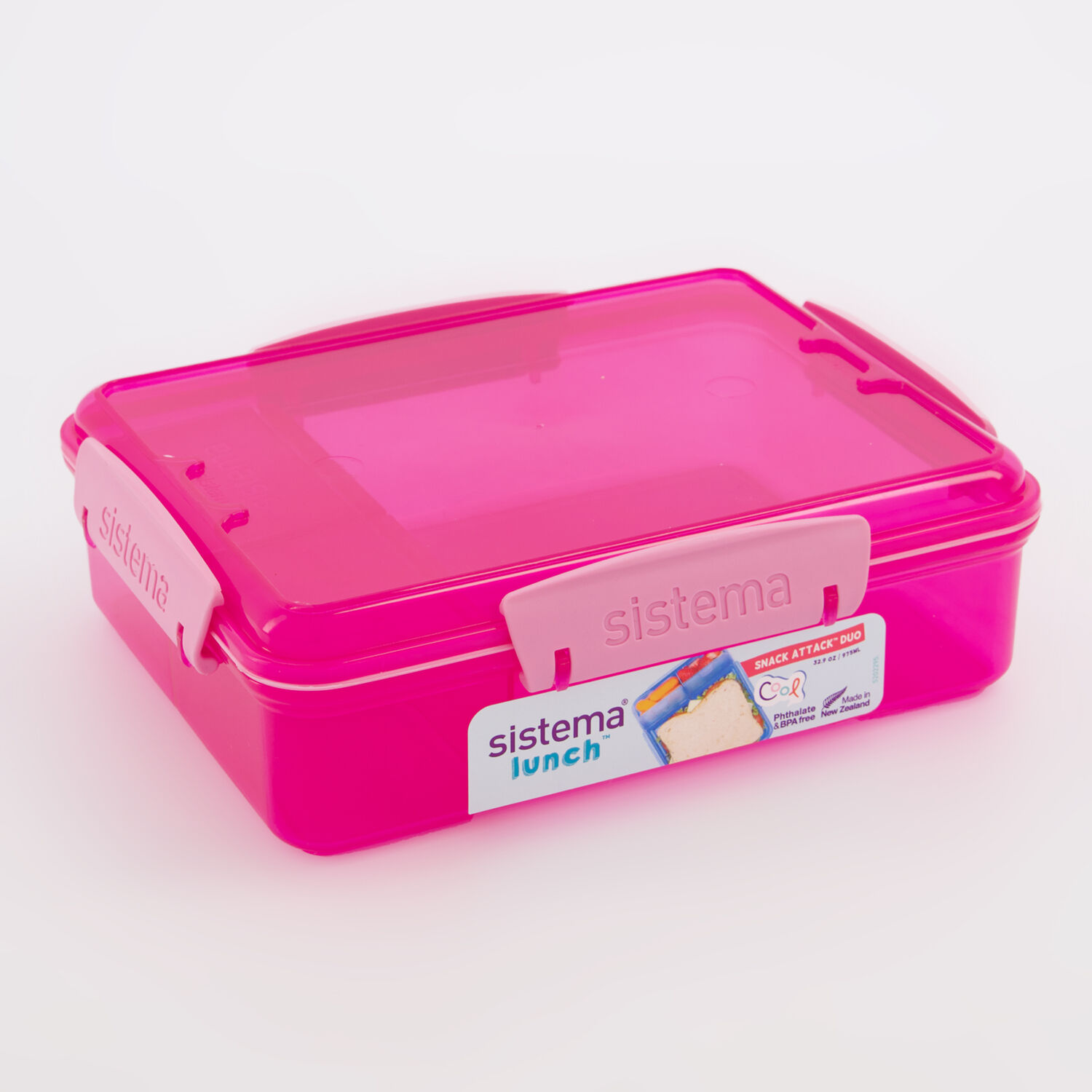 Sistema Lunchbox - Snack Attack Duo - 975 mL - Pink