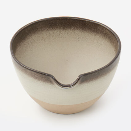 Brown Ombre Ceramic Bowl 13x23cm - Image 1 - please select to enlarge image