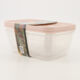 Two Pack Pink Reusable Food Storage Containers - Image 2 - please select to enlarge image