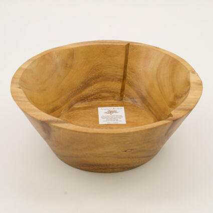 Acacia Wood Fruit Bowl 10x26cm - Image 1 - please select to enlarge image