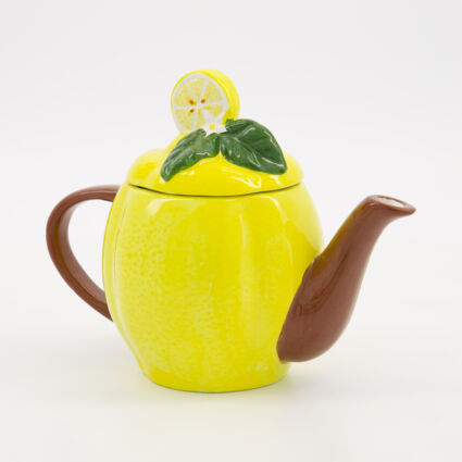 Yellow Lemon Ceramic Teapot 16x11cm - Image 1 - please select to enlarge image