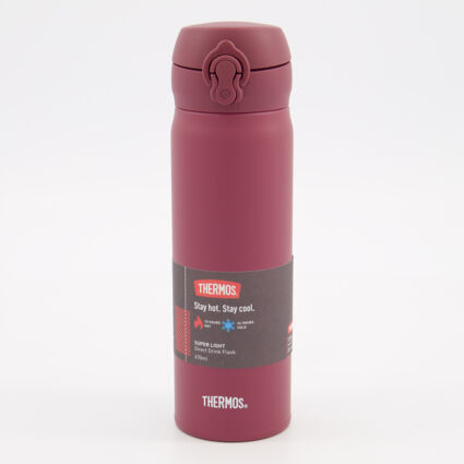 Berry Red Reusable Direct Drink Flask 470ml - Image 1 - please select to enlarge image