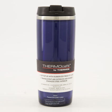 Midnight Blue Stainless Steel Tumbler 350ml - Image 1 - please select to enlarge image