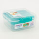 Green Bento Cube To Go Lunch Box 8x16cm - Image 1 - please select to enlarge image