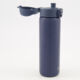 Ash Navy Insulated Steel Water Bottle 500ml - Image 2 - please select to enlarge image