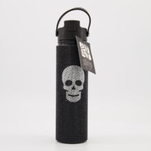 Black Reusable Embellished Skull Water Bottle 750ml