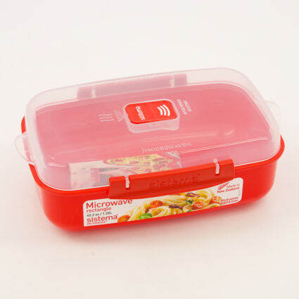 Red Reusable Basic Storage 1.25L - Image 1 - please select to enlarge image