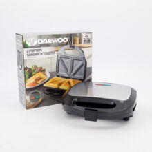 Black Two Portion Sandwich Toaster