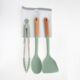 Three Pack Green Tongs & Spoon Set  - Image 1 - please select to enlarge image