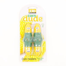 Two Pach Green & Yellow Corn Dude Corn Holders