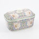 Green Pimpernel Fine China Butter Dish - Image 1 - please select to enlarge image