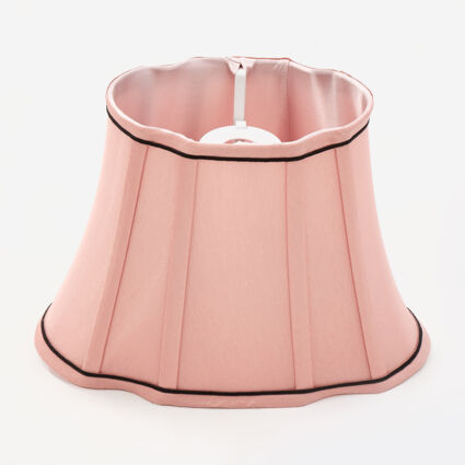 Pink Wide Bell Lamp Shade 22x28cm - Image 1 - please select to enlarge image