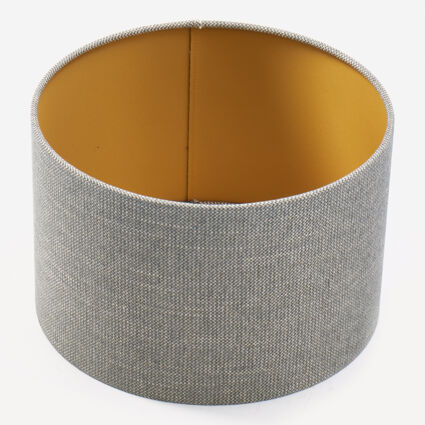 Grey Canvas Lamp Shade 35x35cm - Image 1 - please select to enlarge image