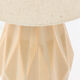 Taupe & Cream Ceramic Table Lamp 35x21cm - Image 2 - please select to enlarge image