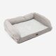 Grey Quilted Dog Couch 117x86cm - Image 1 - please select to enlarge image