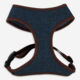 Navy Tweed Memory Foam Dog Harness - Image 1 - please select to enlarge image