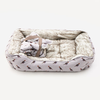 Grey Partridge Pet Bed 90x55cm - Image 1 - please select to enlarge image