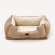 Brown Orthopaedic Pet Bed 86x61cm - Image 1 - please select to enlarge image