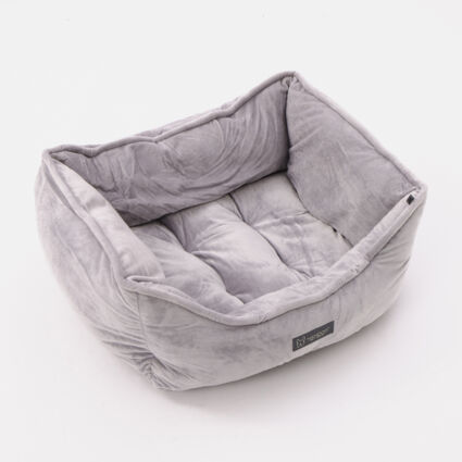 Grey Reversible Fleece Pet Bed 20x40cm - Image 1 - please select to enlarge image