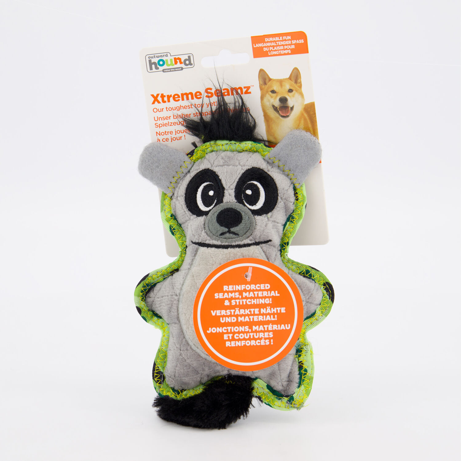 Outward Hound Xtreme Seamz Lemur Dog Toy, Small