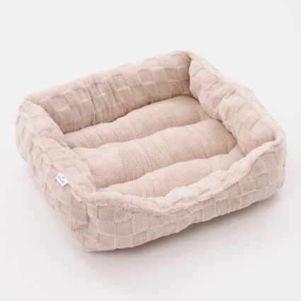 Pink Checkerboard Crate Mat Pet Bed 48x48cm - Image 1 - please select to enlarge image